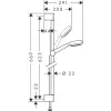 Душевой набор Hansgrohe Crometta с душевой штангой (26652400)- Фото 2